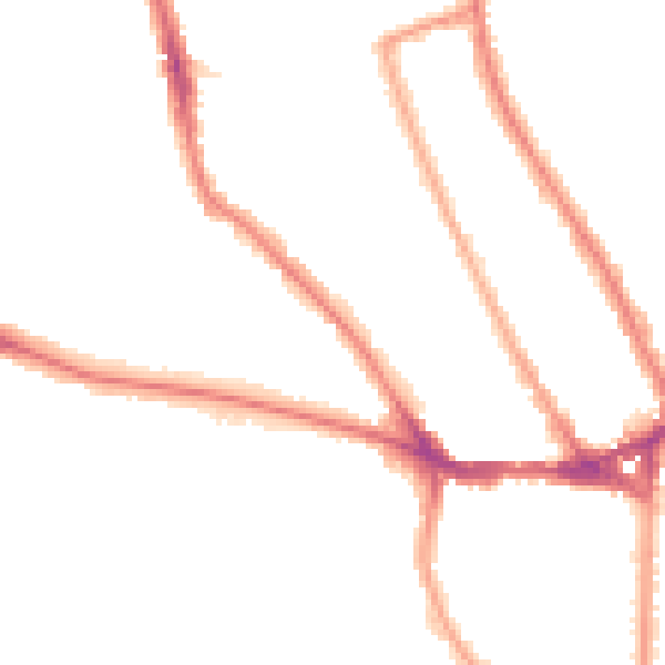 Night-time road noise heatmap for TW11 8TP