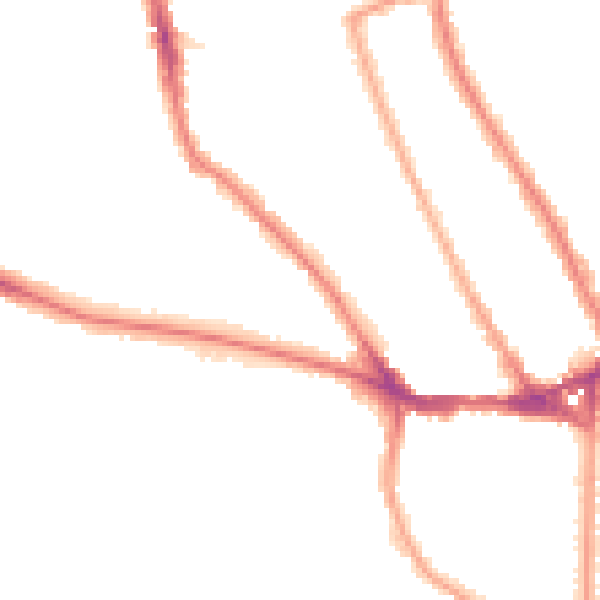 Night-time road noise heatmap for TW11 8TR