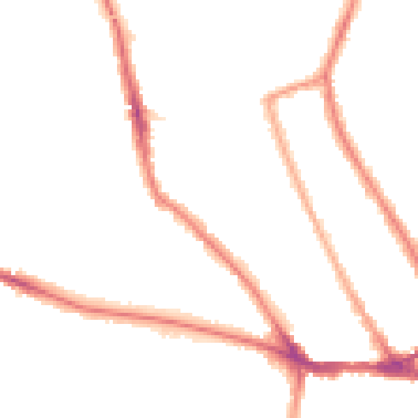 Night-time road noise heatmap for TW11 8TY