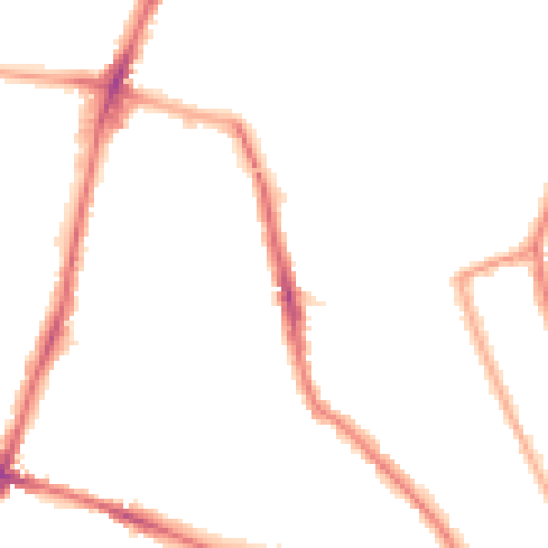 Night-time road noise heatmap for TW11 8UF