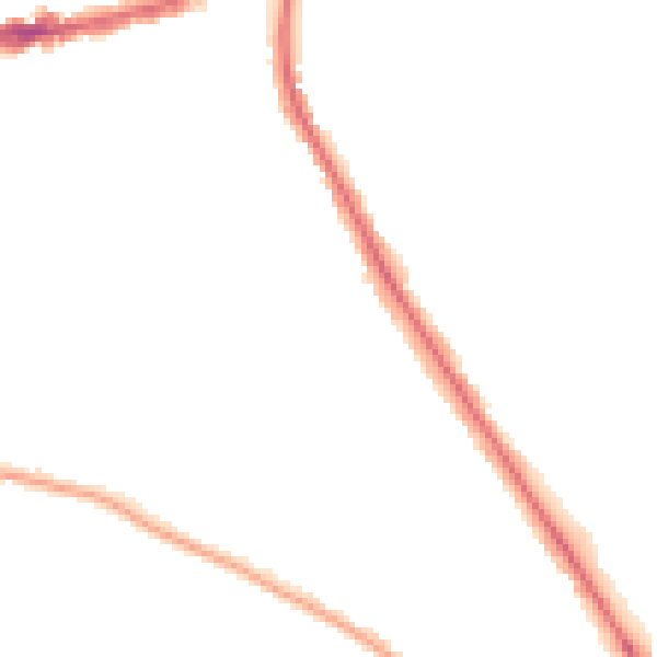Night-time road noise heatmap for TW11 9EX