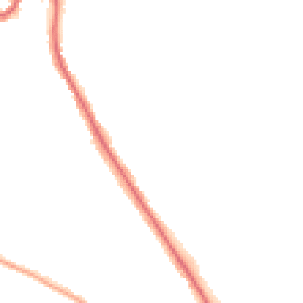 Night-time road noise heatmap for TW11 9LE