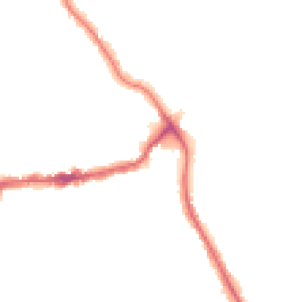 Night-time road noise heatmap for TW11 9ND