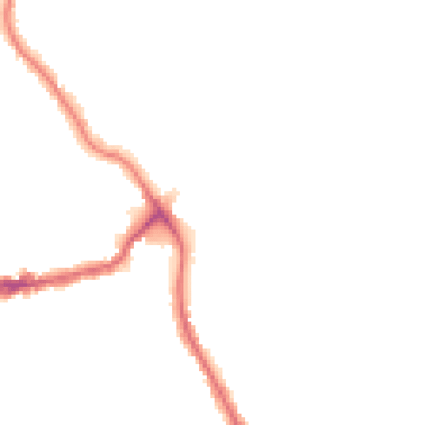 Night-time road noise heatmap for TW11 9NR
