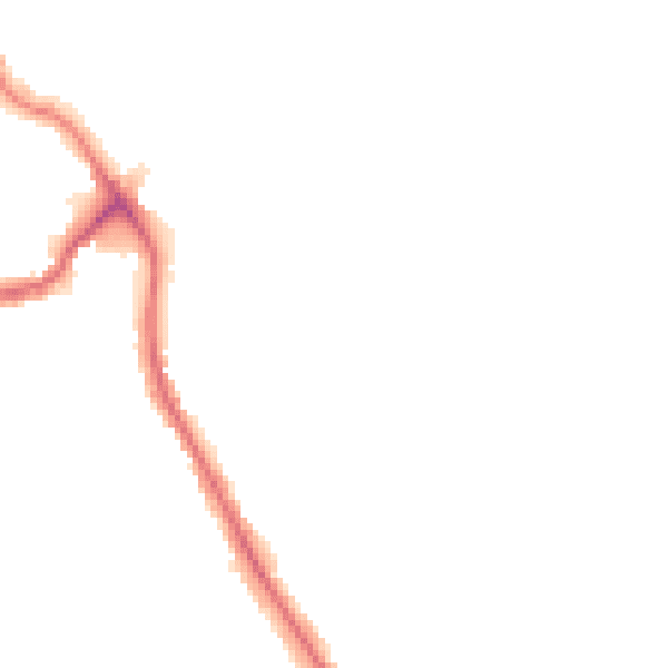 Night-time road noise heatmap for TW11 9NX