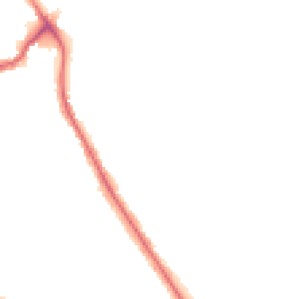 Night-time road noise heatmap for TW11 9PA