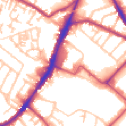 Daytime road noise heatmap for TW13 4AF