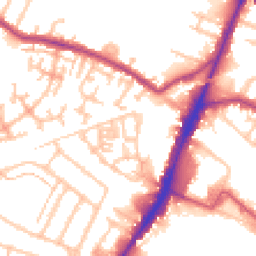 Daytime road noise heatmap for TW13 4BE