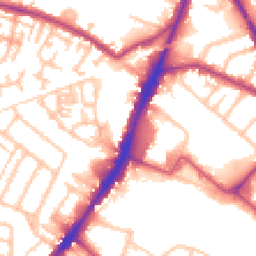 Daytime road noise heatmap for TW13 4BU