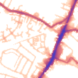 Daytime road noise heatmap for TW13 4DN