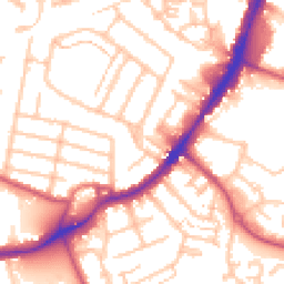 Daytime road noise heatmap for TW13 4EA