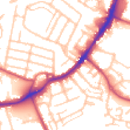 Daytime road noise heatmap for TW13 4EB