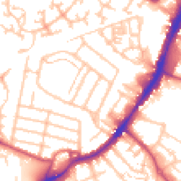 Daytime road noise heatmap for TW13 4EE