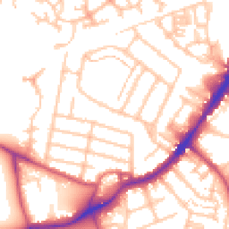 Daytime road noise heatmap for TW13 4EF