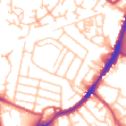 Daytime road noise heatmap for TW13 4EG