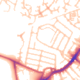 Daytime road noise heatmap for TW13 4EJ