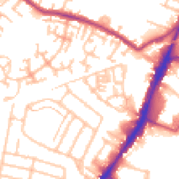Daytime road noise heatmap for TW13 4EP