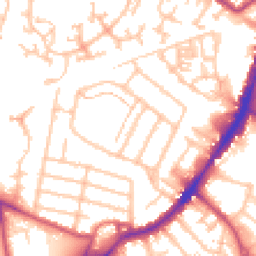 Daytime road noise heatmap for TW13 4EQ