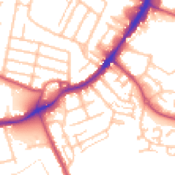 Daytime road noise heatmap for TW13 4HN