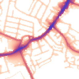 Daytime road noise heatmap for TW13 4HW