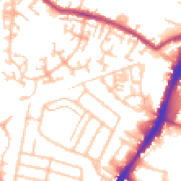 Daytime road noise heatmap for TW13 4JP
