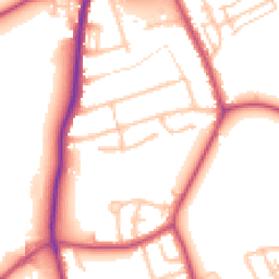 Daytime road noise heatmap for TW13 4PS