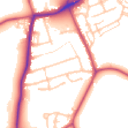 Daytime road noise heatmap for TW13 4PZ