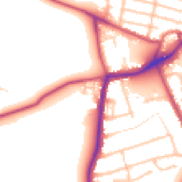 Daytime road noise heatmap for TW13 4QN