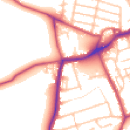 Daytime road noise heatmap for TW13 4QR