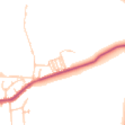 Daytime road noise heatmap for TW13 4RZ