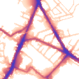 Daytime road noise heatmap for TW13 5AF