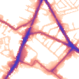 Daytime road noise heatmap for TW13 5AL