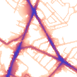 Daytime road noise heatmap for TW13 5AW