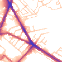 Daytime road noise heatmap for TW13 5BP
