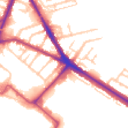 Daytime road noise heatmap for TW13 5DG