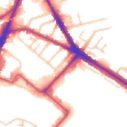 Daytime road noise heatmap for TW13 5DQ