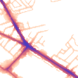 Daytime road noise heatmap for TW13 5ER