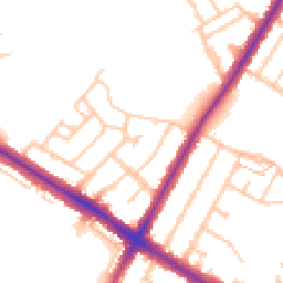 Daytime road noise heatmap for TW13 5EZ
