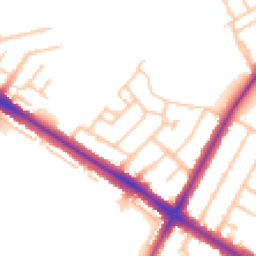 Daytime road noise heatmap for TW13 5HH