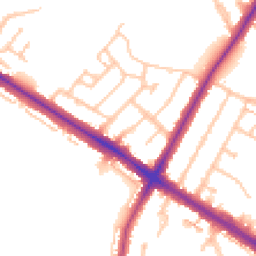 Daytime road noise heatmap for TW13 5HX