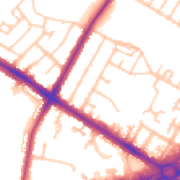 Daytime road noise heatmap for TW13 5LE