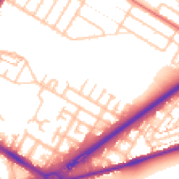 Daytime road noise heatmap for TW13 5NH