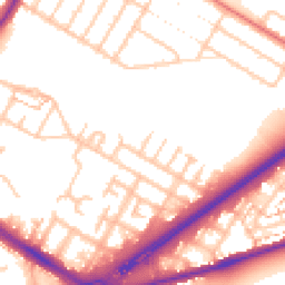 Daytime road noise heatmap for TW13 5NQ