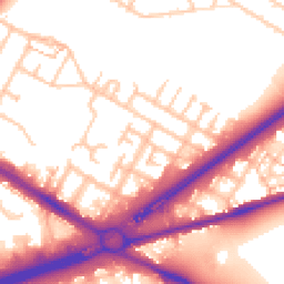 Daytime road noise heatmap for TW13 5PA
