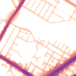 Daytime road noise heatmap for TW13 5QR