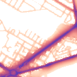 Daytime road noise heatmap for TW13 5QW