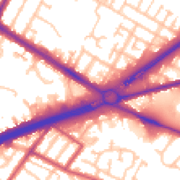 Daytime road noise heatmap for TW13 6BG
