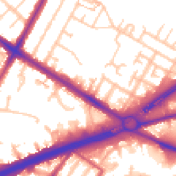 Daytime road noise heatmap for TW13 6BW