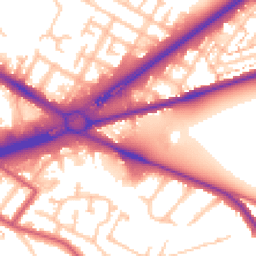 Daytime road noise heatmap for TW13 6HF