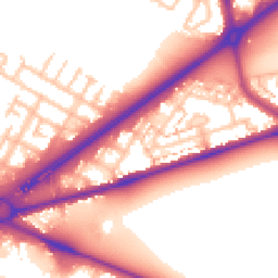 Daytime road noise heatmap for TW13 6HJ